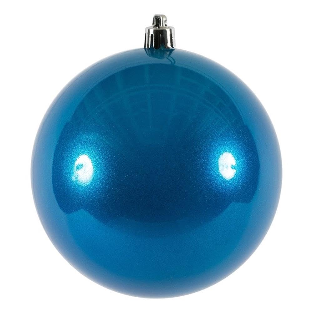 Casafoyer  4″ Blue Candy Ball UV Drilled 6/Bag - N591002DCV - (Pack Of 2)