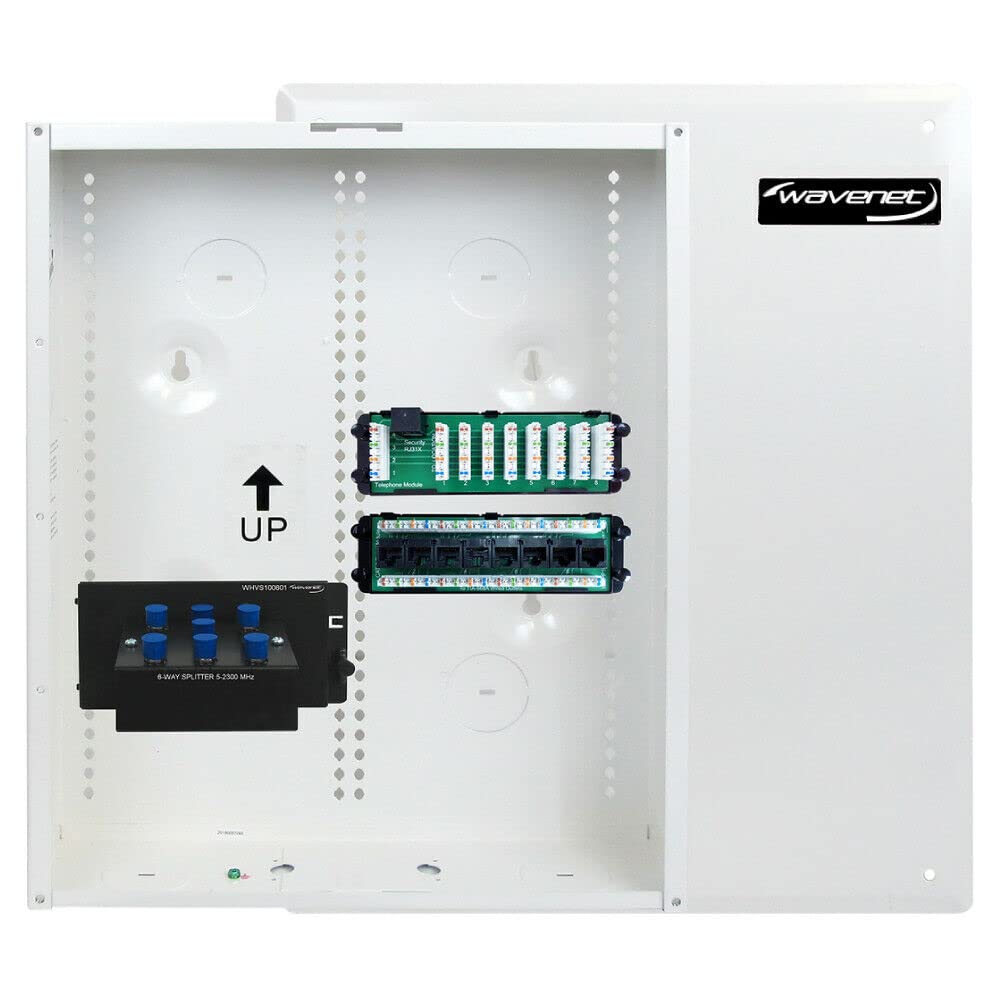 Wavenet 3021-N 18 in. Structured Wiring Enclosure Combo Kit with Three Modules