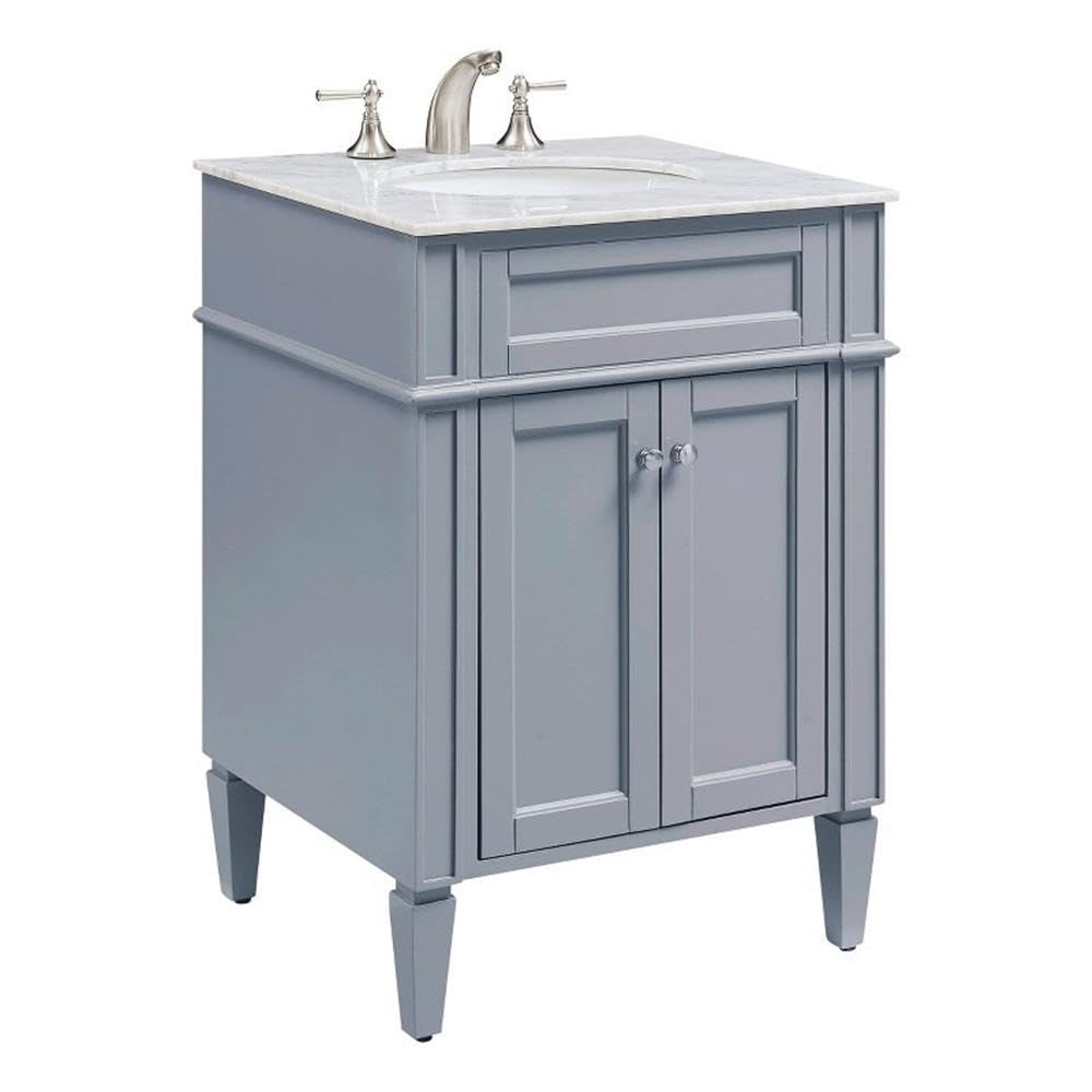 Elegant Decor Vf-1027 Single Bathroom Vanity Set, 24', Grey