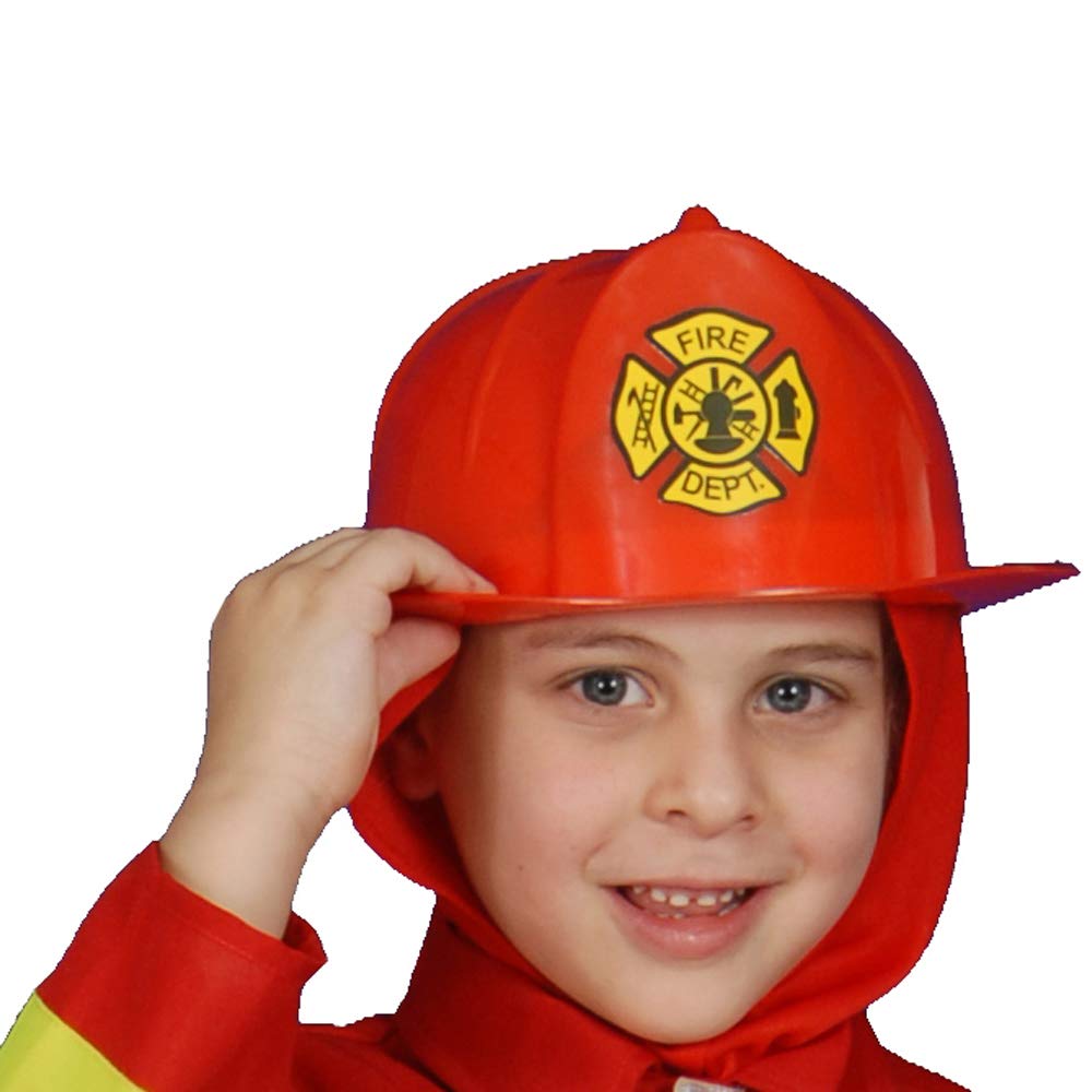 Red Fire Helmet - Kids, one size fits all