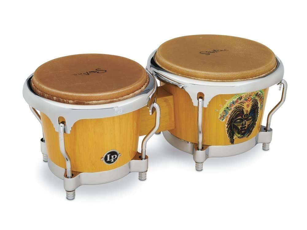 Latin Percussion LP201AX-SAS Santana Africa Speaks 7-1/4-inch and 8-5/8-inch Bongo Set_x000D_