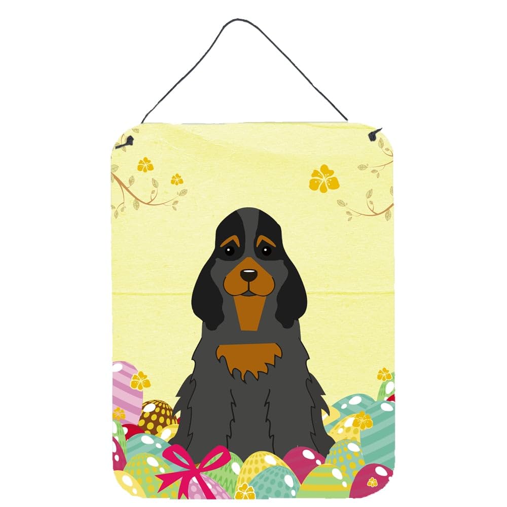 Easter Eggs Design with Dog Wall or Door Hanging Prints
