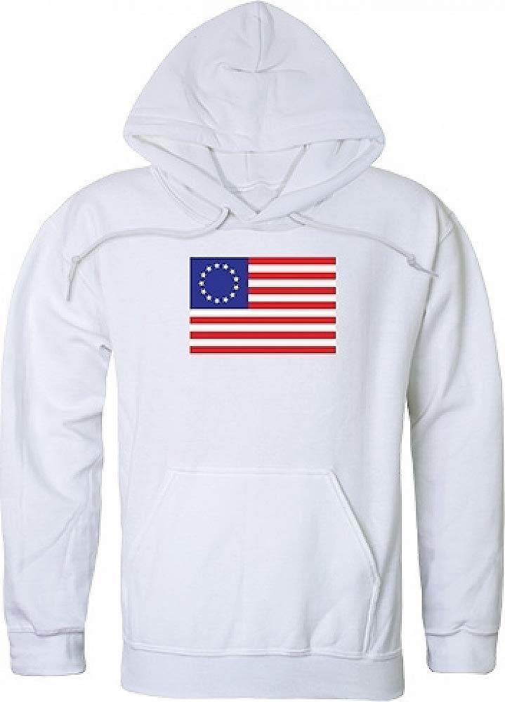 Graphic Pullover, Betsy Ross 2, White, L