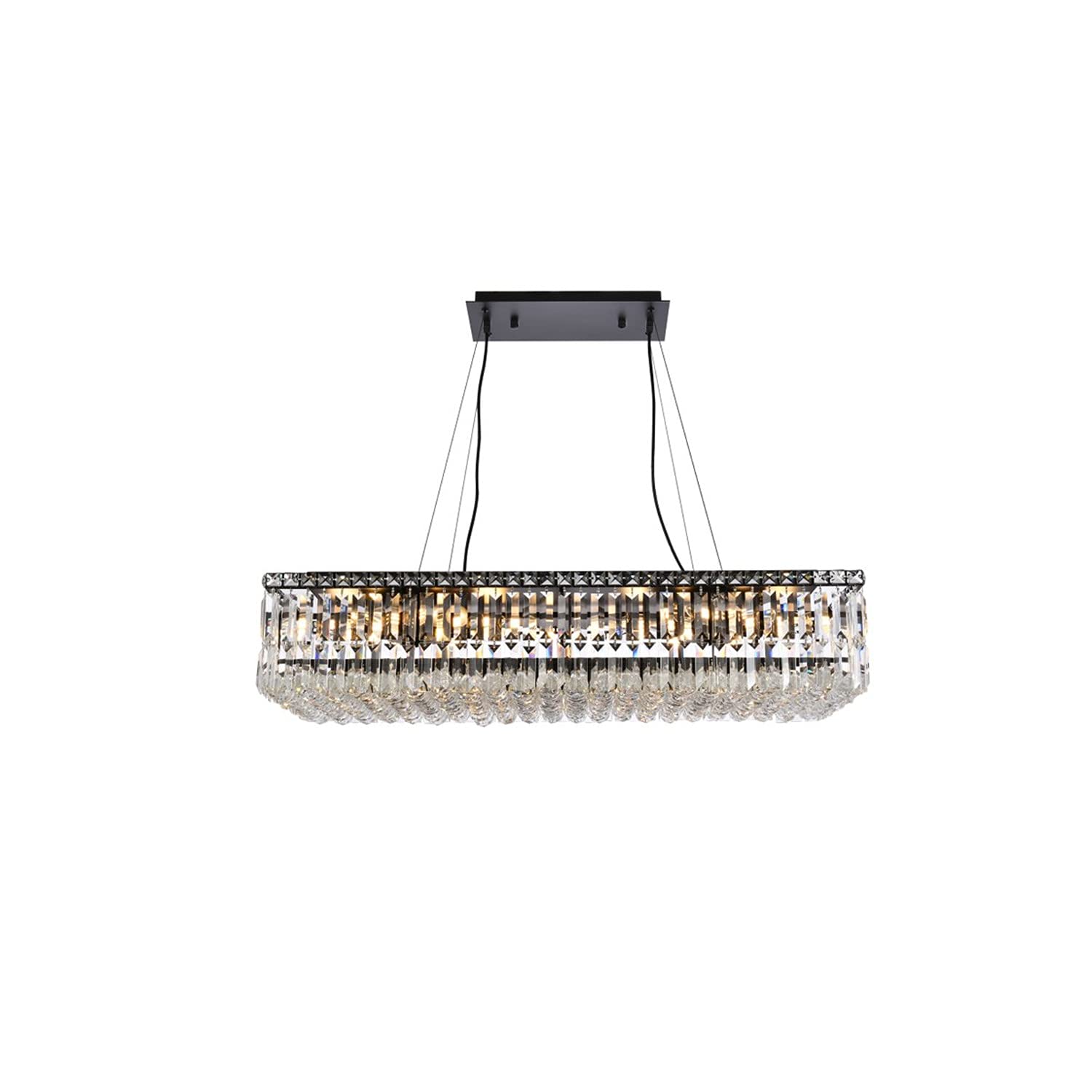 Maxime 36 inch black chandelier