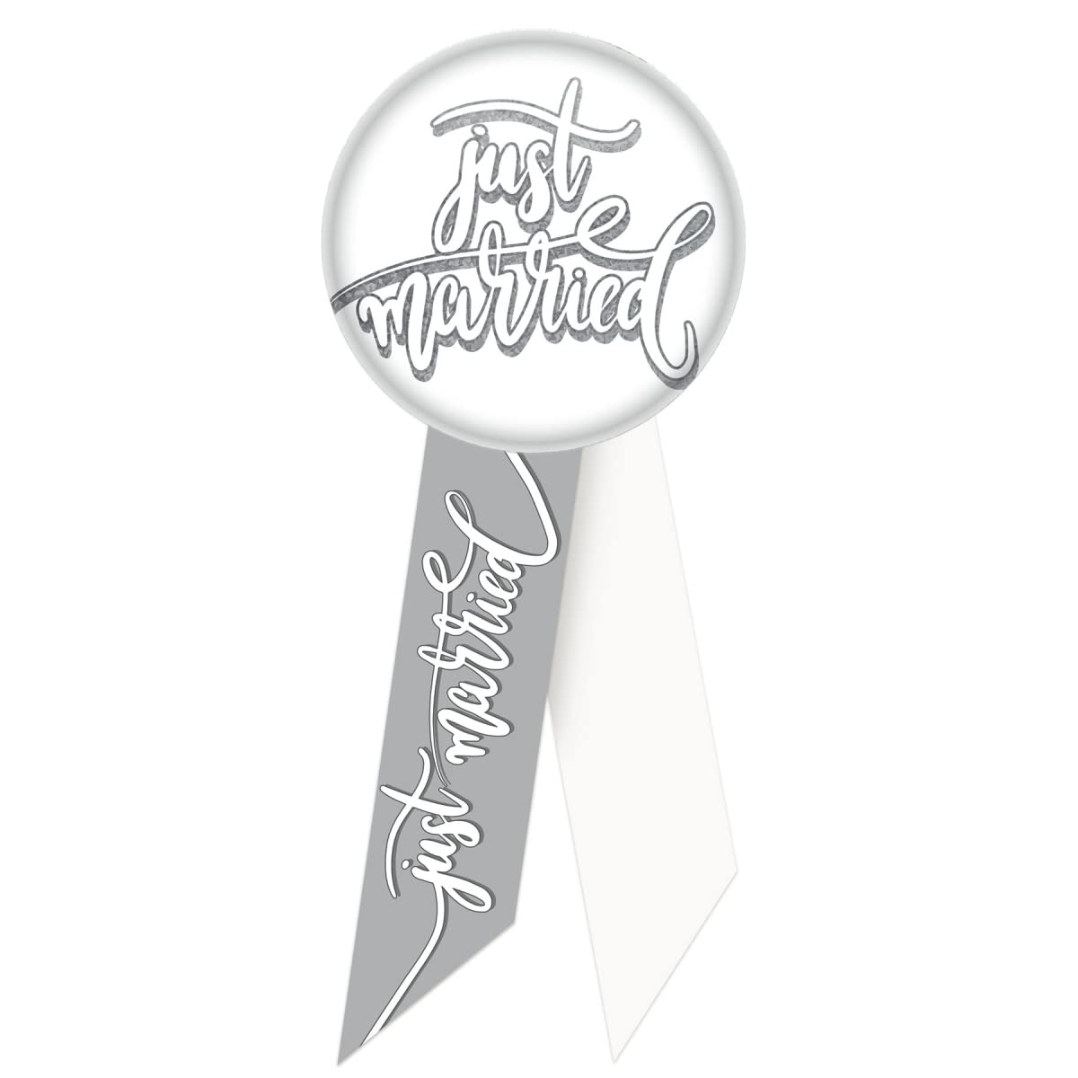 Just Married Rosette