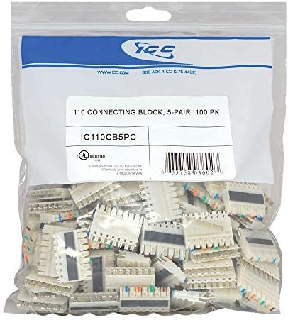 110 Connecting Block, 5-Pair, 100 Pk