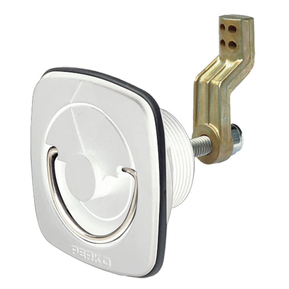 PERKO FLUSH LATCH - WHITE
