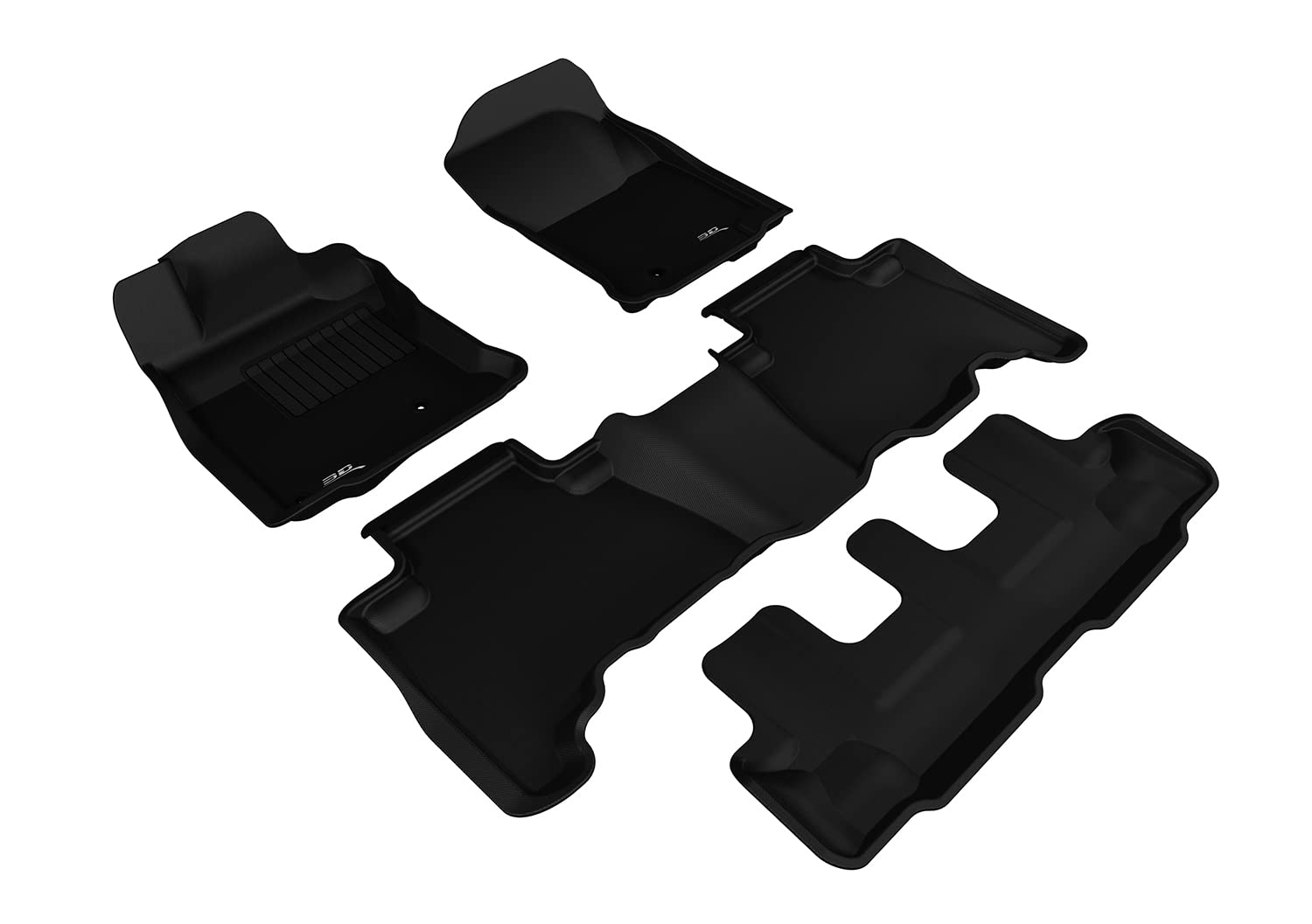 3D MAXpider TOYOTA 4RUNNER 2010-2012 KAGU BLACK R1 R2 R3 (HOOK)