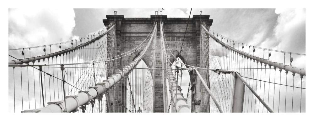 Morning on Brooklyn Bridge, NYC-Paper Art-38x14.6”