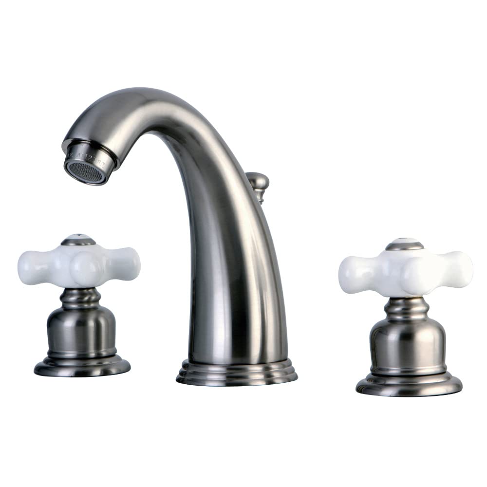 Kingston Brass Kb988Px Lavatory Faucet With Retail Pop-Up, 5-1/4, Brushed Nickel