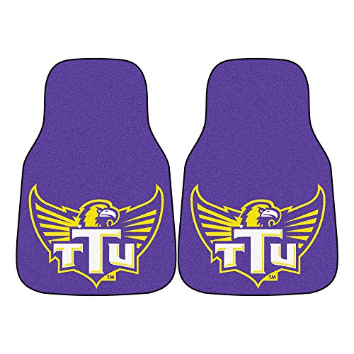 Fanmats 5325 Tennessee Technological University Golden Eagles Front Row Nylon Carpet Car Mat - 2 Piece