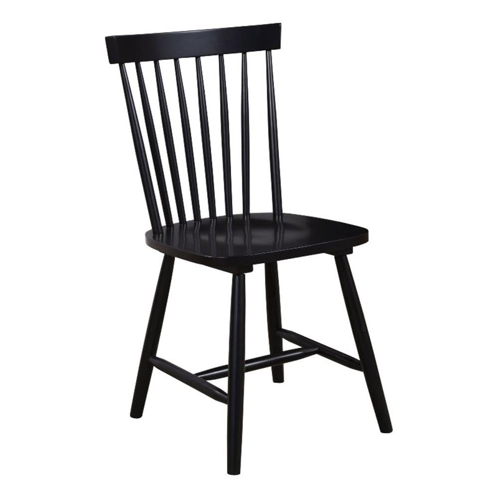 Lyra Set of 2 Side Chairs, Black