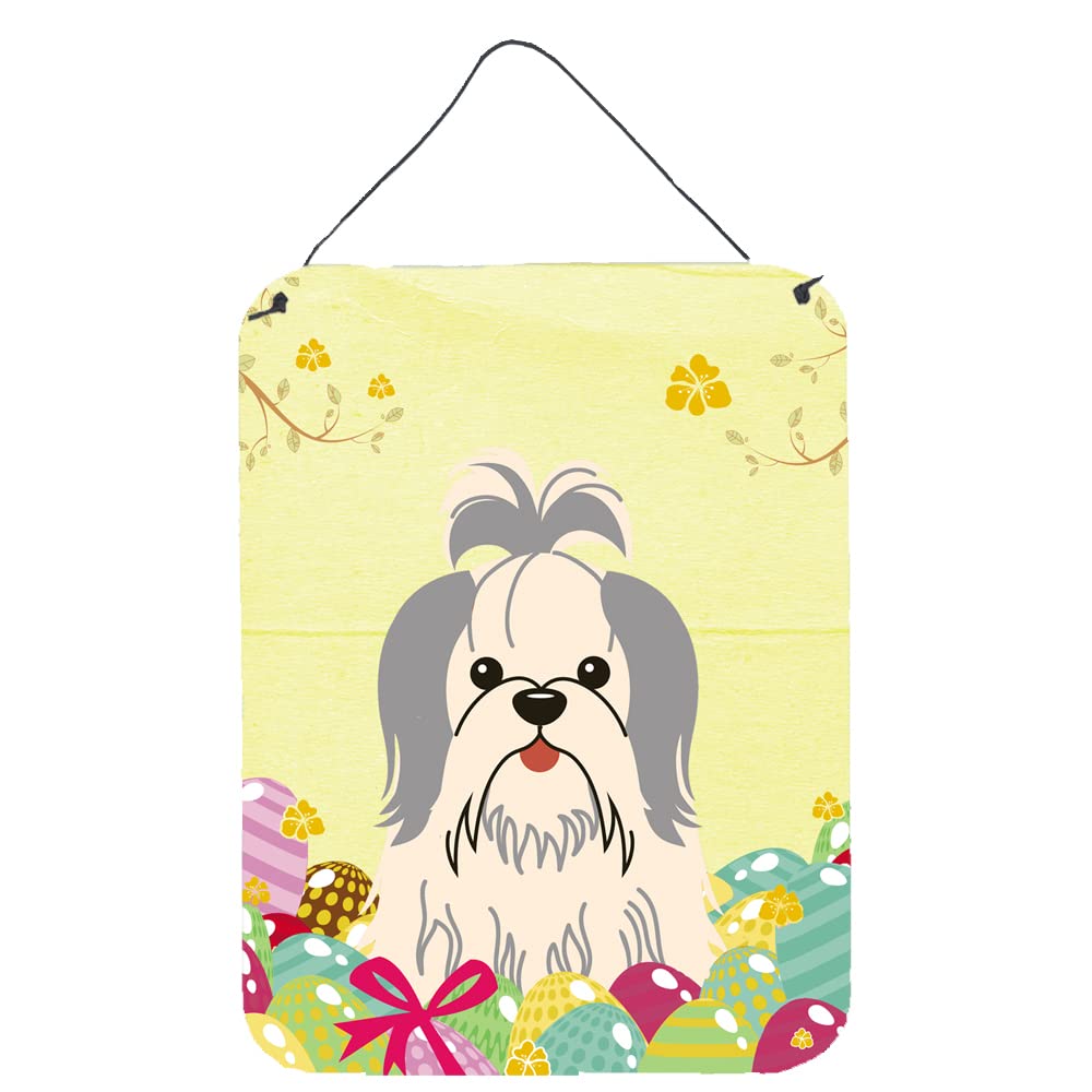 Easter Eggs Design with Dog Wall or Door Hanging Prints