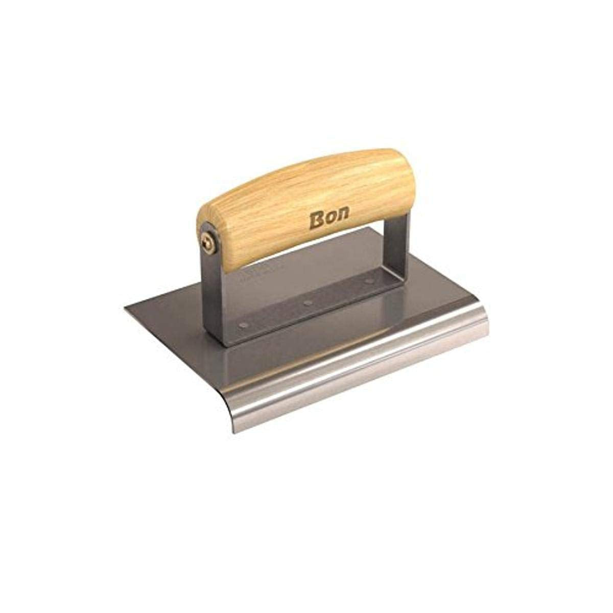 Bon 12-440 Edger - Stainless Steel 6-inch X 4-inch - 1/2-inch Radius X 5/8-inch Lip Wood Handle