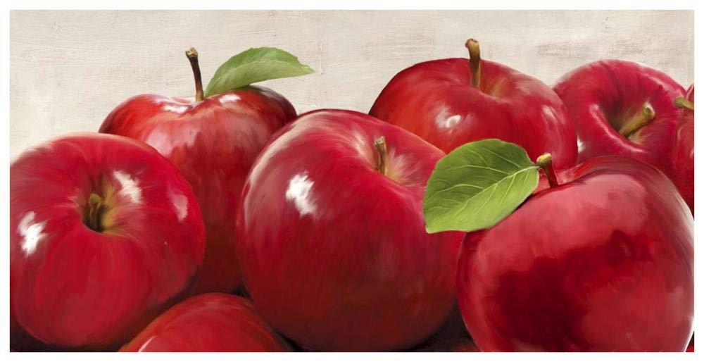 Red Apples-Paper Art-74x38”