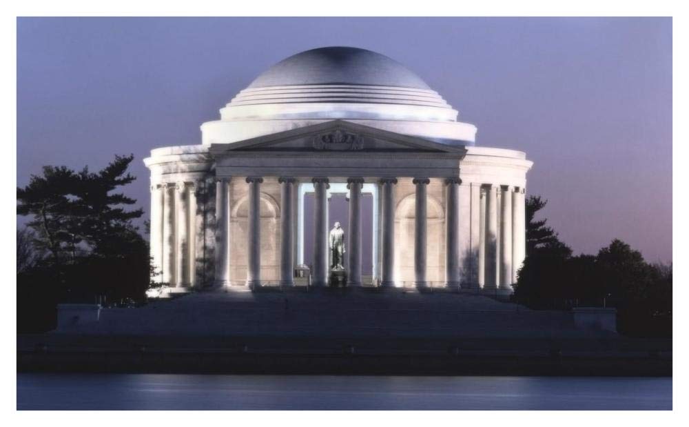 Jefferson Memorial, Washington, D.C. - Vintage Style Photo Tint Variant-Paper Art-42x26”