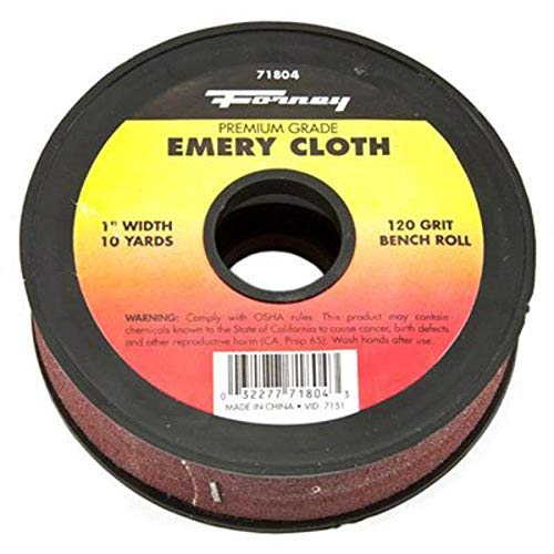 Forney 71803 Emery Cloth, 80-Grit, 1-Inch-By-10-Yard Bench Roll
