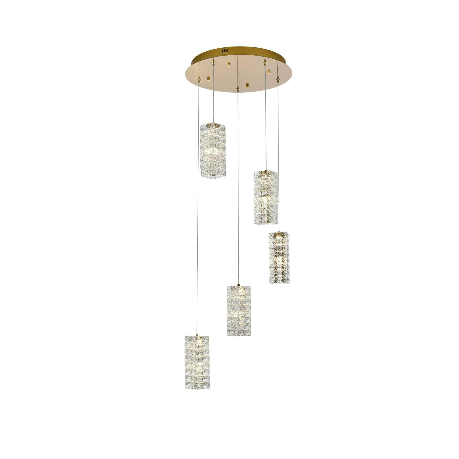 Aston 20 inch LED Pendant in Satin Gold