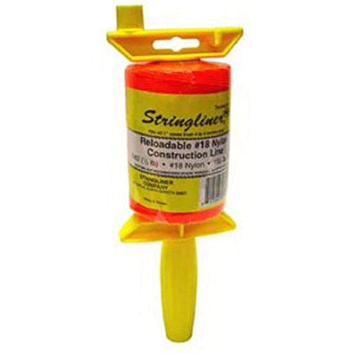 Stringliner Company 25406 Twisted 540-Feet Reloadable Line Reel Fluorescent Orange