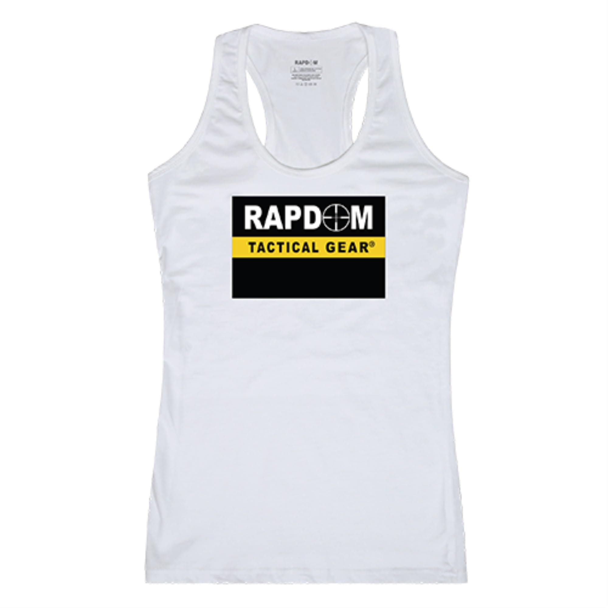 Womens Graphic Tank, RAPDOM, White, XL