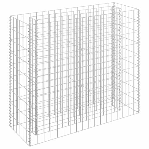 Casafoyer  Gabion Raised Bed Galvanized Steel 35.4x11.8"x35.4" - (Pack Of 2)"