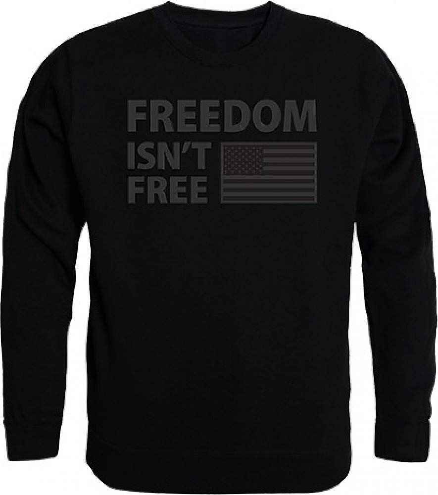 Graphic Crewneck, Freedom Isnt, Black, 2X