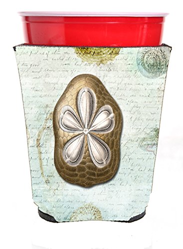 Carolines Treasures Sb3027Rsc Sand Dollar Red Solo Cup Beverage Insulator Hugger, Red Solo Cup, Multicolor