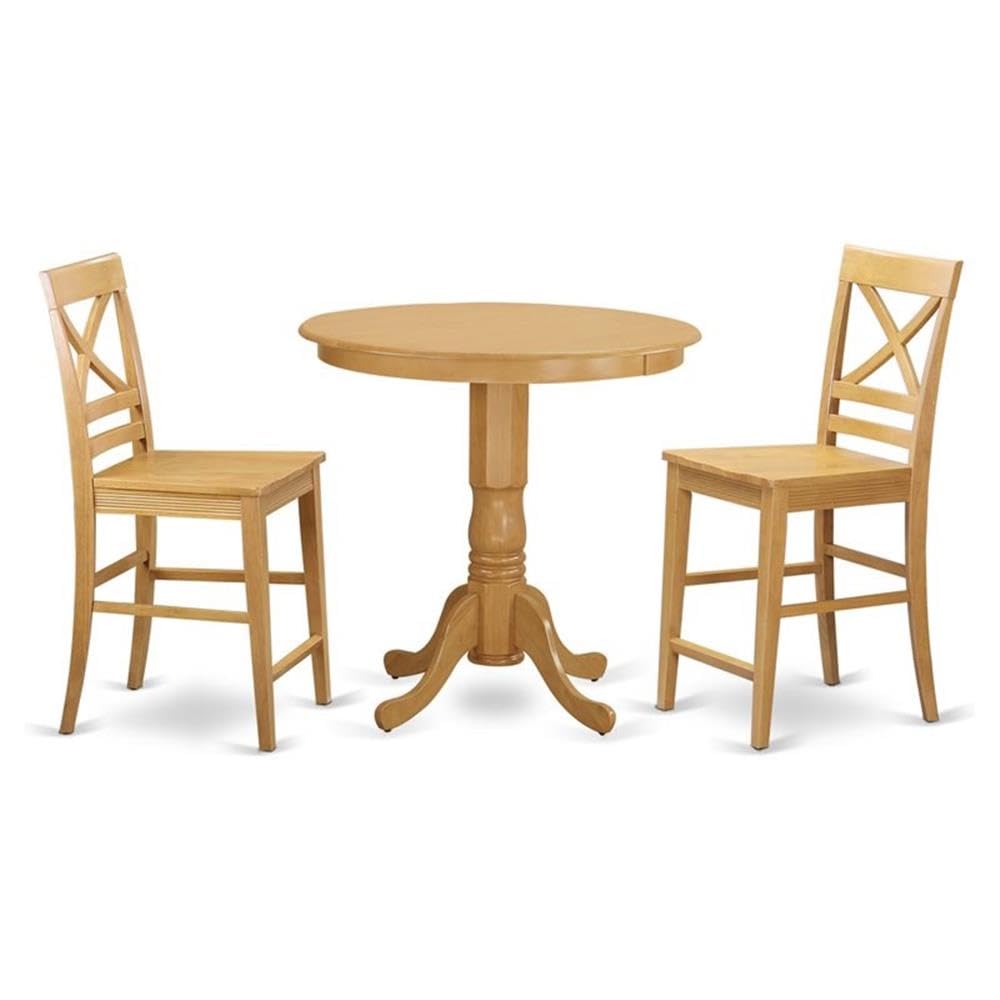 3  Pc  counter  height  Dining  room  set  -  high  Table  and  2  counter  height  stool.