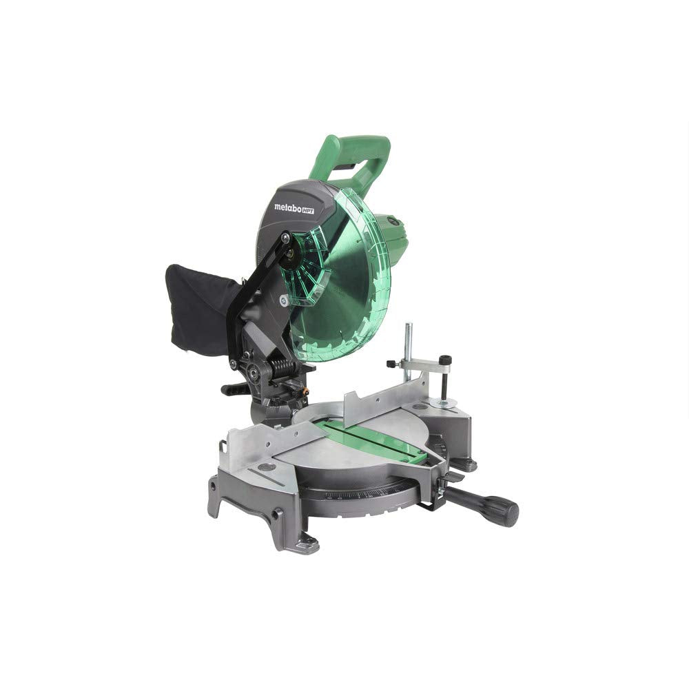 Metabo Hpt C10Fcg 10 Compound Miter Saw, 15-Amp Motor, Single Bevel, 0-52 Degree Miter Angle Range, 0-45 Degree Bevel Range, L