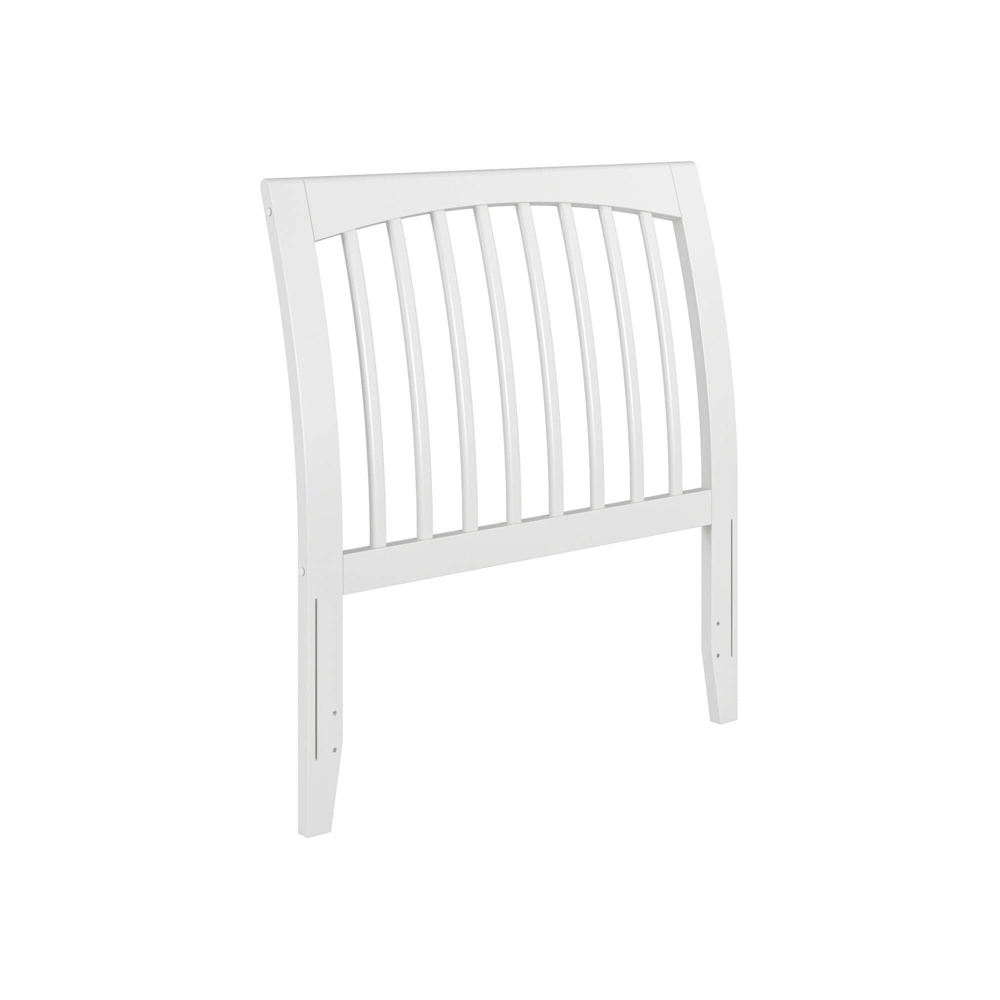 Orleans Twin Sleigh Solid Wood Slat Headboard in White