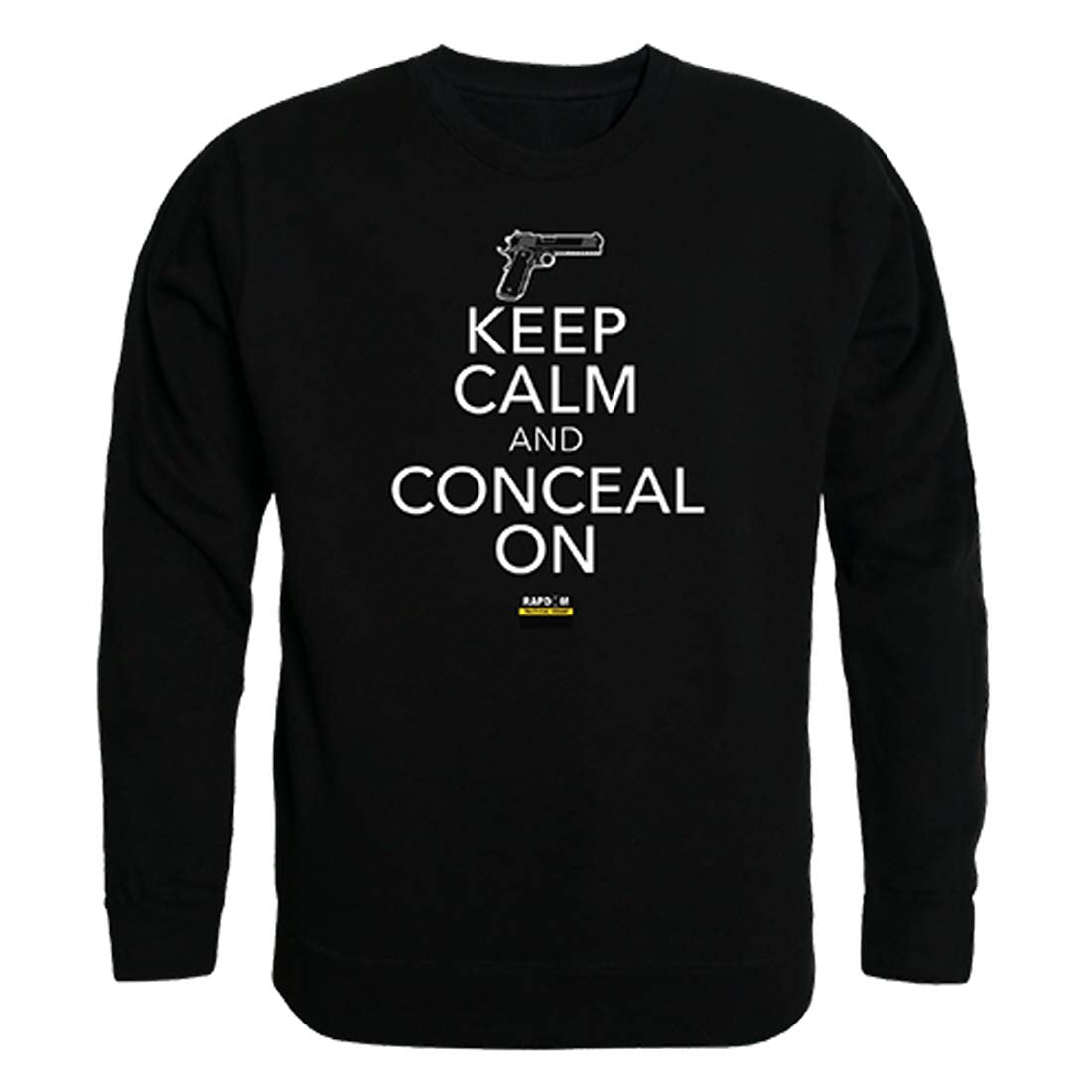 Graphic Crewneck, Conceal On, Black, 2X