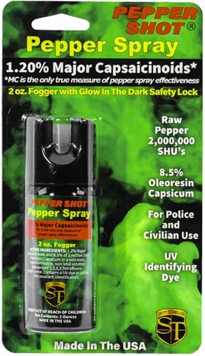 Pepper Shot 1.2% MC 2 oz pepper spray fogger