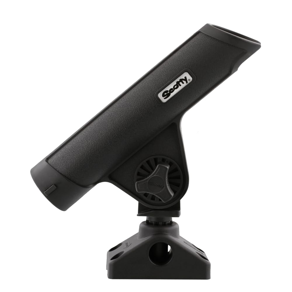 SCOTTY RODMASTER II ROD HOLDER BLACK W/ 241 SIDE/DECK MOUNT
