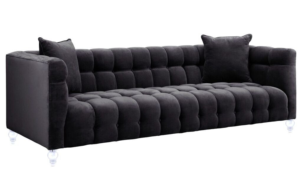 Bea Grey Velvet Sofa