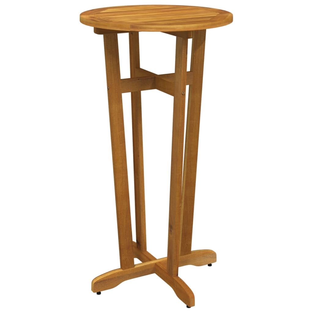 vidaXL Patio Bar Table 23.6x41.3” Solid Wood Acacia