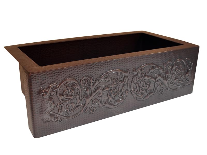 INNOVA COPPER FARMHOUSE KITCHEN SINK D1 COLONIAL DESIGN 25X22X9 G17 DARK