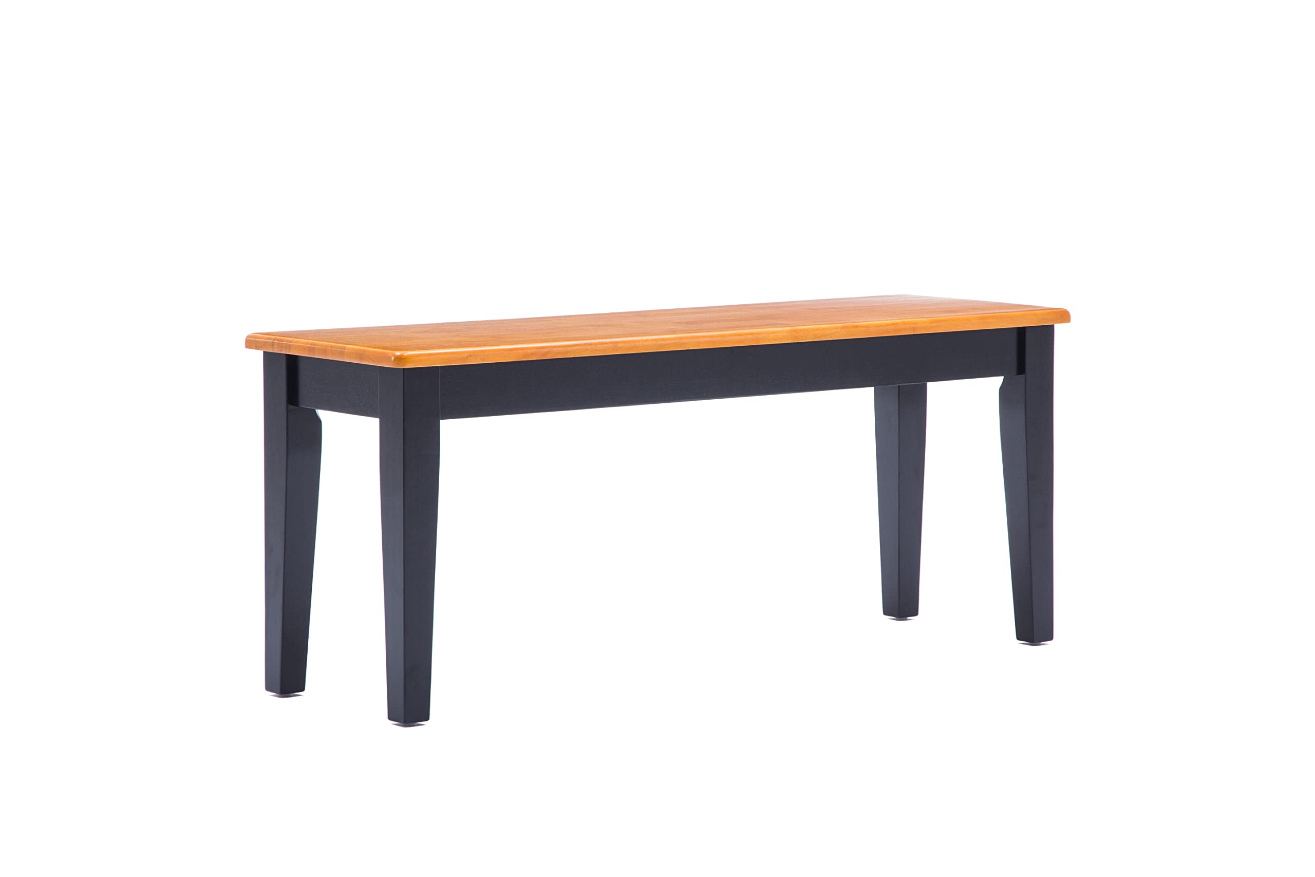 Boraam Shaker Bench, Black/Oak