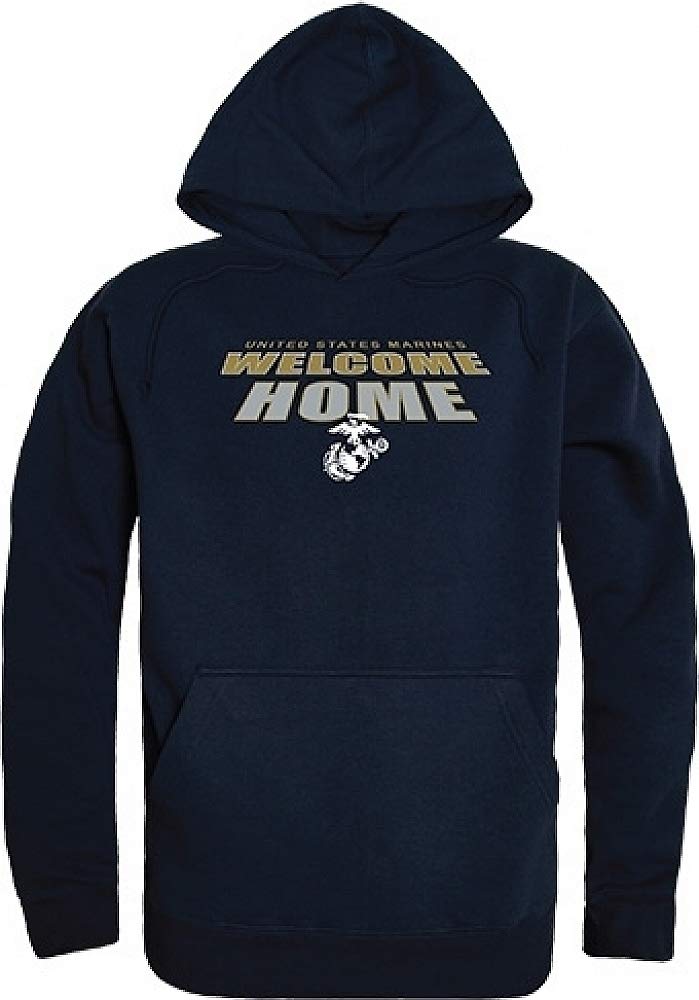 Graphic Pullover, Welcome, USMC, Navy, S