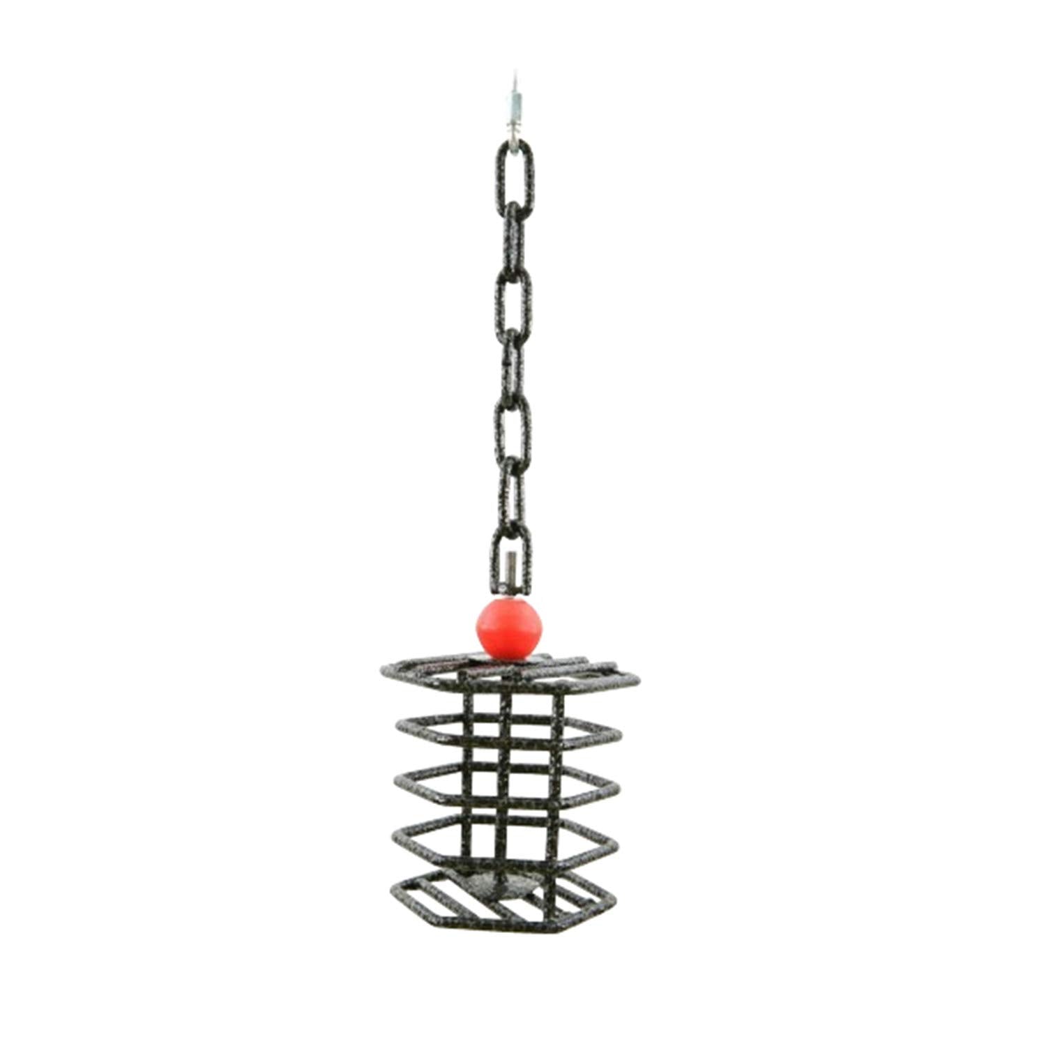 Large Hex Bird Toy Feeder AE-HTFL Black