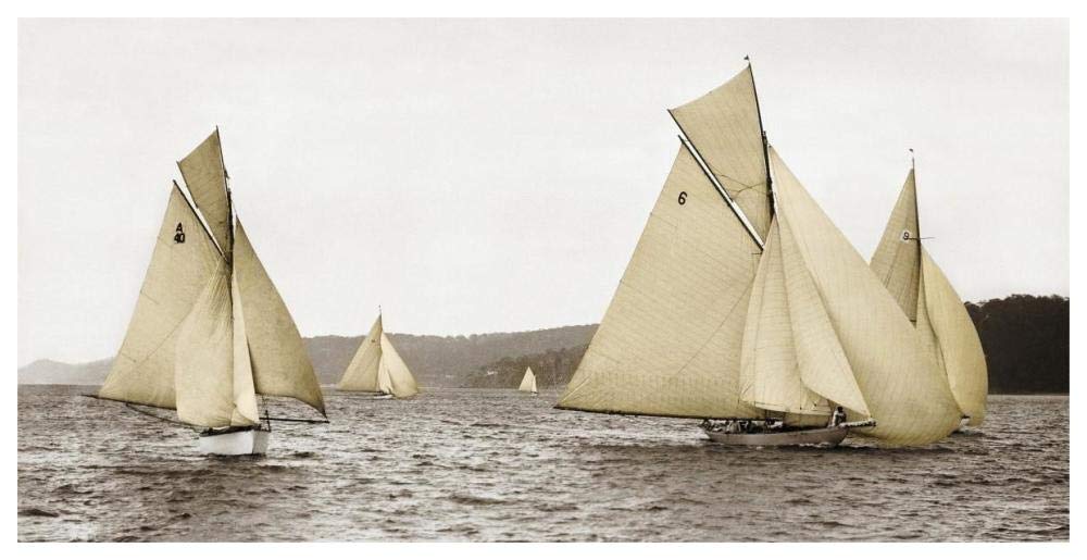 Sloops racing, 1926-Paper Art-62x32”