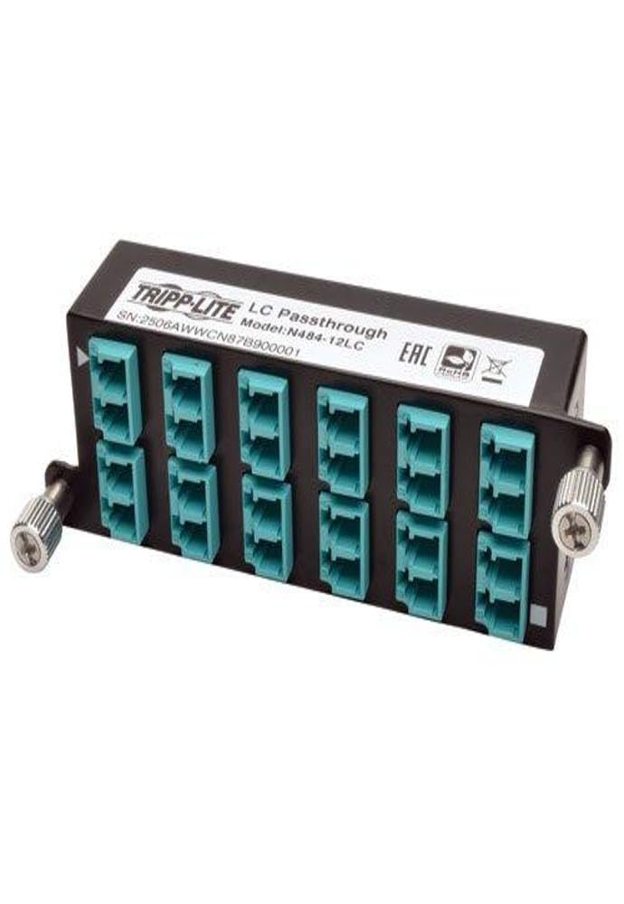10GBE HIGH DENSITY PASS-THROUGH CASSETTE 12 LC DUPLEX CONNECTION