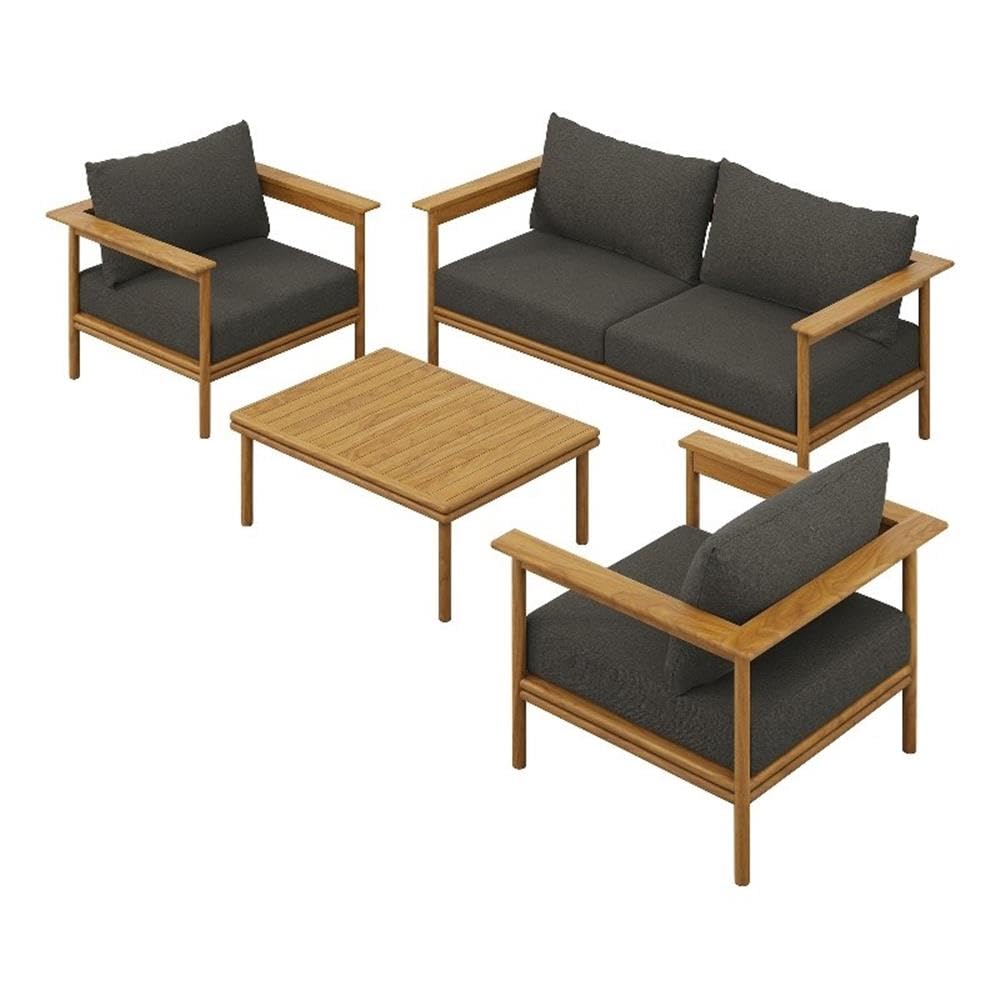 Wren 4-Piece Outdoor Patio Teak Wood Furniture Set by Modway
