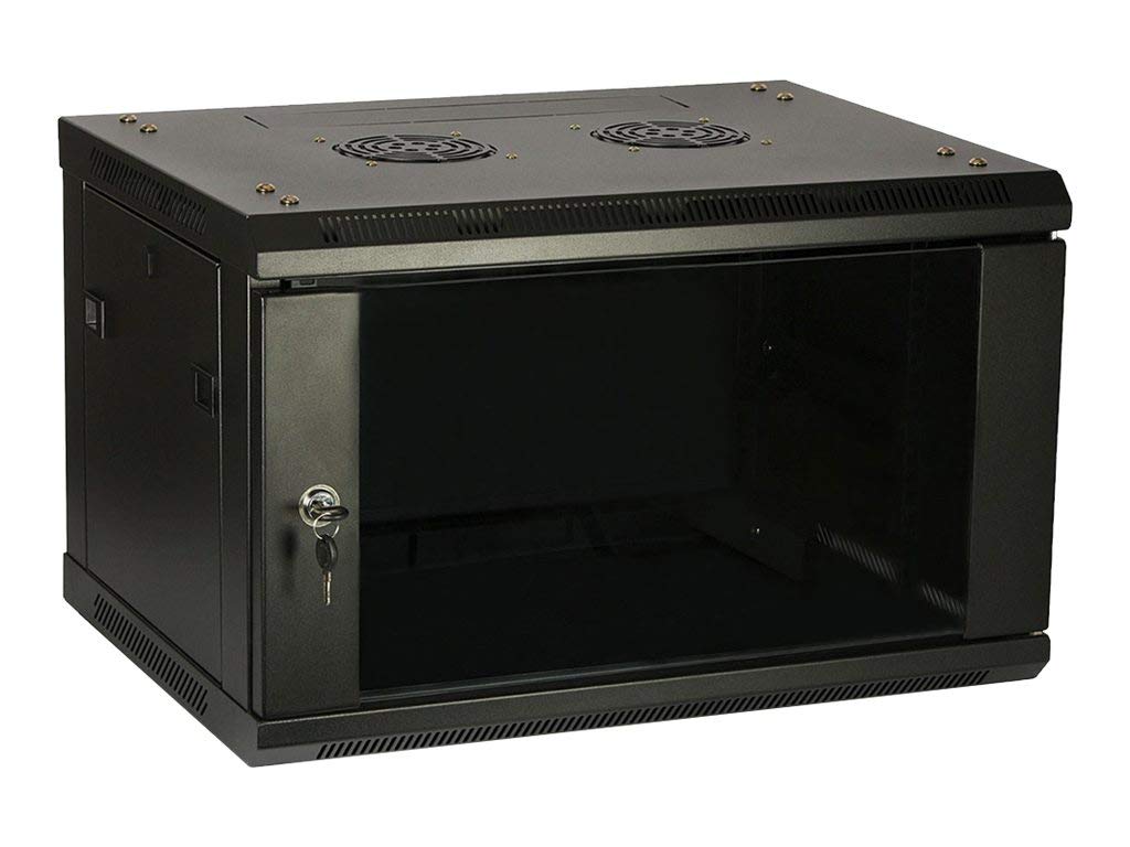6U WALL MOUNT RACK ENCLOSURE 19INCH SERVER CABINET LOCKING DOOR
