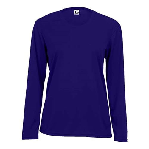 C2 Sport Womens Performance Long Sleeve T-Shirt - Purple, XS