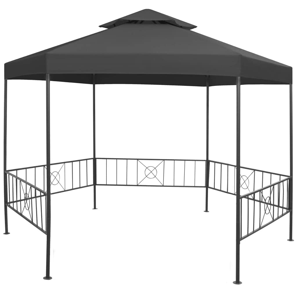vidaXL Garden Gazebo 10.6x9x8.7 Anthracite