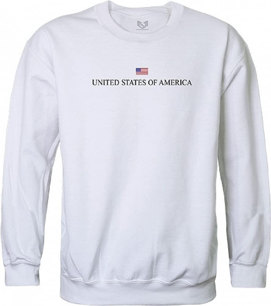 Graphic Crewneck, USA, White, M