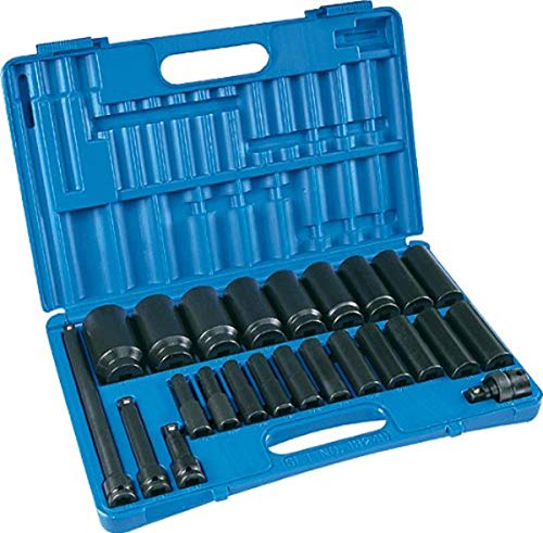 Grey Pneumatic (1324D 1/2 Drive 24-Piece Deep Socket Set