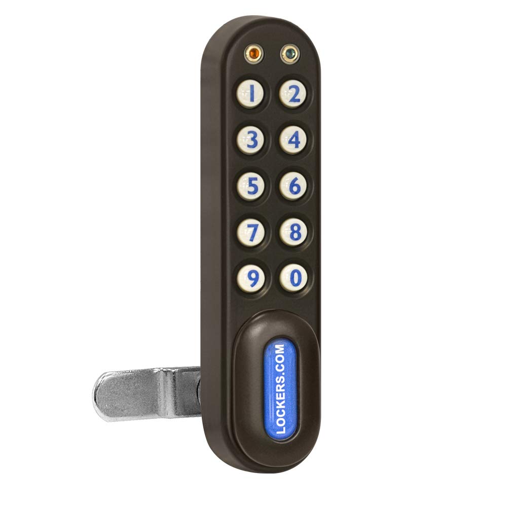 Electronic Lock - Factory Installed on Box Style Metal Locker Door - Black