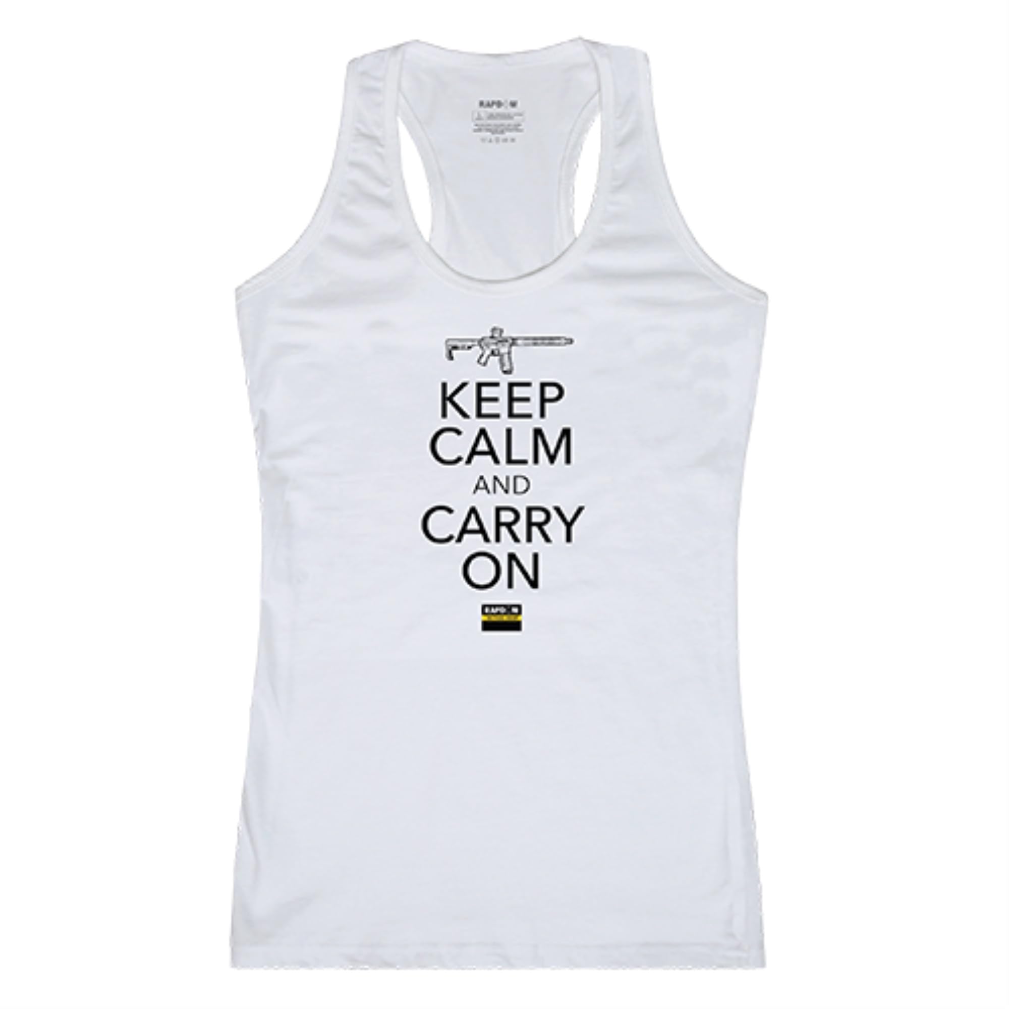 Womens Graphic Tank, Carry On, White, L