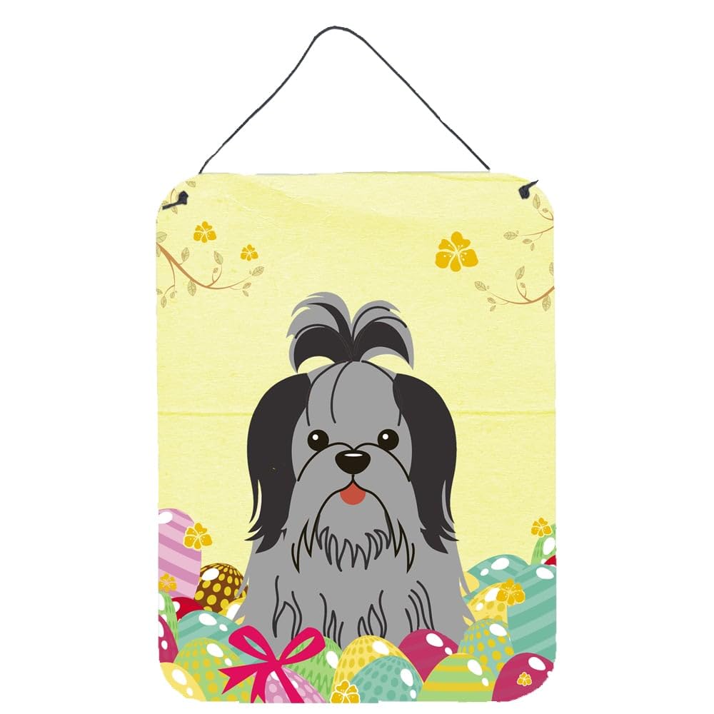 Easter Eggs Design with Dog Wall or Door Hanging Prints
